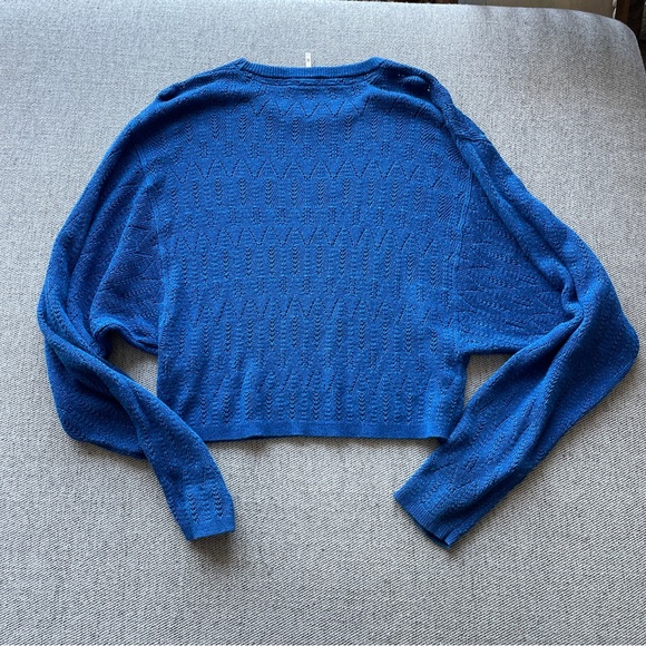 Free People Blue Knit Sweater - Picture 3 of 3